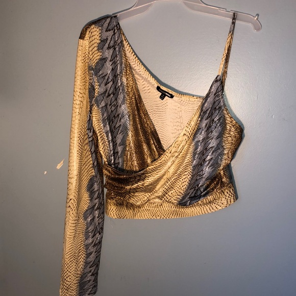 Fashion Nova Snakeskin Top - Picture 1 of 3
